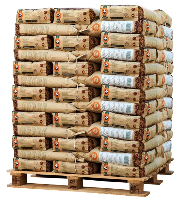 BADGER Pellets – Pallet van 65 zakken x 15 kg (975 kg)