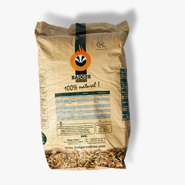 BADGER Pellets – Pallet van 65 zakken x 15 kg (975 kg)