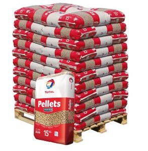 TOTAL Pellets Premium Rood – Pallet van 66 zakken x 15 kg