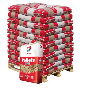 TOTAL Pellets Premium Rood – Pallet van 66 zakken x 15 kg