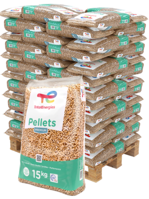 Total Pellets Premium Groen – Pallet van 66 zakken x 15 kg