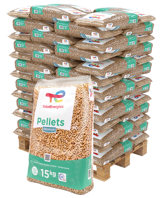 Total Pellets Premium Groen – Pallet van 66 zakken x 15 kg
