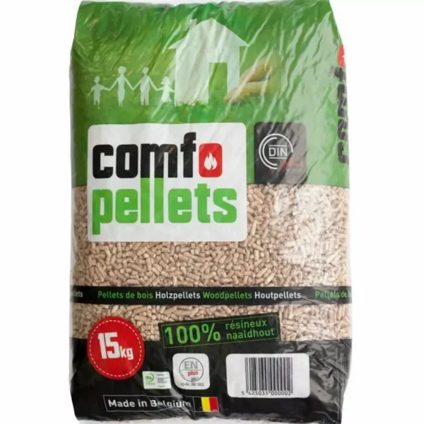 Comfo Pellets – Pallet van 65 zakken x 15 kg (975 kg)