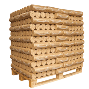 Piveteau Gecomprimeerde Daghoutblokken – Pallet 104 pakken