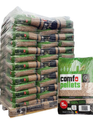 Comfo Pellets – Pallet van 65 zakken x 15 kg (975 kg)